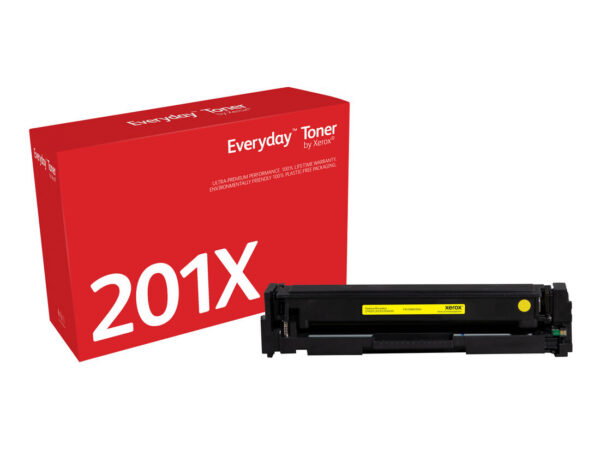 Toner Everyday di Xerox Giallo compatibile con HP 201X (CF402X), Alta capacità