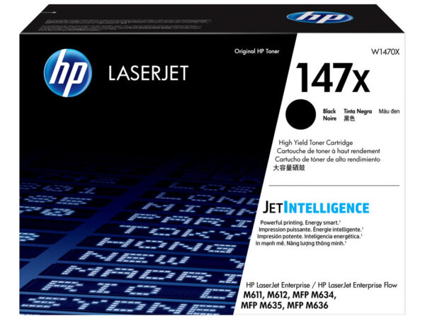 HP LaserJet Cartuccia toner nero originale 147X ad alta capacità