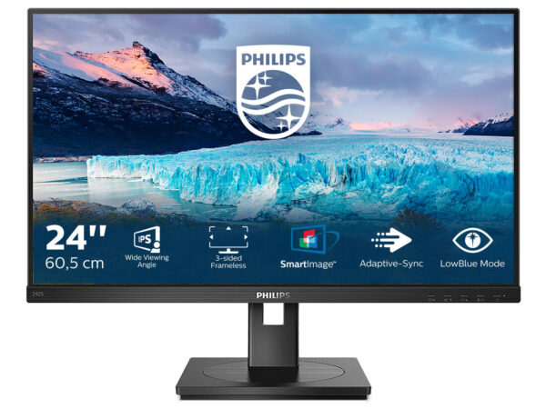 Philips S Line 242S1AE/00 LED display 60,5 cm (23.8") 1920 x 1080 Pixel Full HD Nero