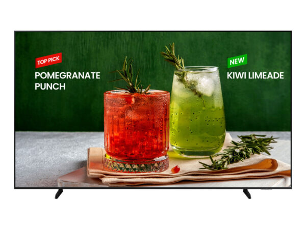 Samsung BE98D-H Pannello piatto per segnaletica digitale 2,49 m (98") LED Wi-Fi 4K Ultra HD Nero Processore integrato Tizen 16/7