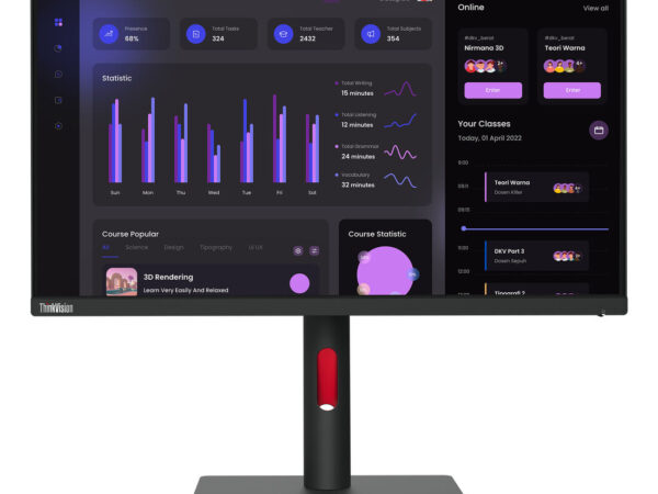 Lenovo ThinkVision T24i-30 LED display 60,5 cm (23.8") 1920 x 1080 Pixel Full HD Nero