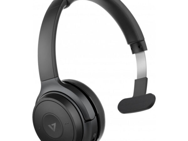 V7 HB605M cuffia e auricolare Wireless Portatile Ufficio USB tipo-C Bluetooth Nero, Grigio