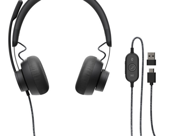 Logitech 981-000875 cuffia e auricolare Cablato A Padiglione Musica e Chiamate USB tipo-C Grafite