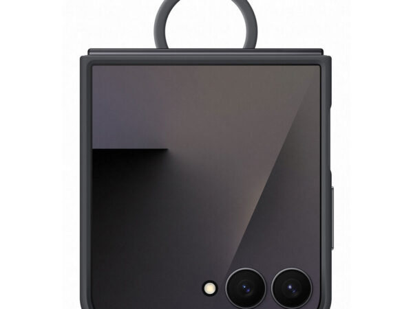 Samsung Galaxy Z Flip7 Ring Case (Silicone) Black