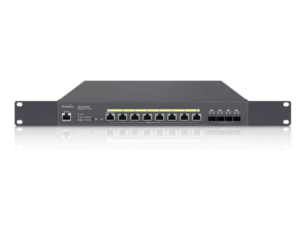 EnGenius ECS5512FP switch di rete Gestito L2+ 10G Ethernet (100/1000/10000) Supporto Power over Ethernet (PoE) Nero