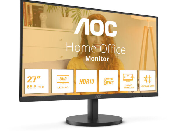 AOC B3 U27B3M Monitor PC 68,6 cm (27") 3840 x 2160 Pixel 4K Ultra HD LCD Nero