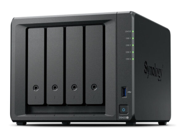 Synology DiskStation DS423+ NAS Desktop Intel Celeron J4125 2 GB DDR4 24 TB HDD DiskStation Manager Nero