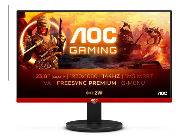 AOC 90 Series G2490VXA LED display 60,5 cm (23.8") 1920 x 1080 Pixel Full HD Nero, Rosso