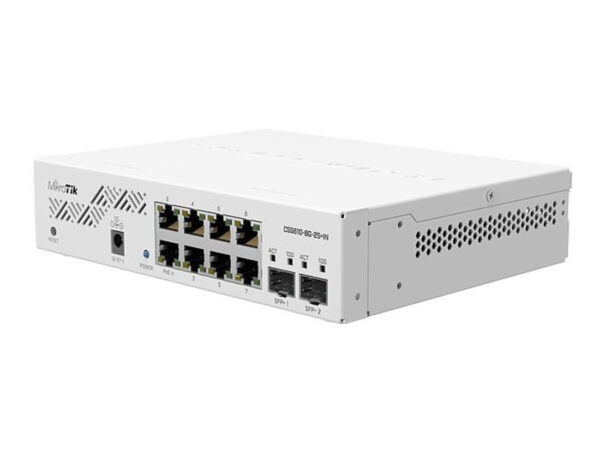 Mikrotik CSS610-8G-2S+IN switch di rete Gigabit Ethernet (10/100/1000) Supporto Power over Ethernet (PoE) Bianco
