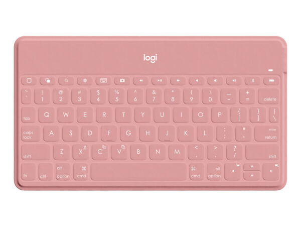 Logitech Keys-To-Go Tastiera Bluetooth, Sottile e Leggera, per iPhone, iPad, Apple TV e tutti i dispositivi iOS. Rosa