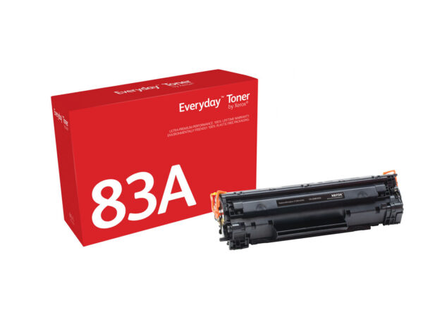 Toner Everyday di Xerox Nero compatibile con HP 83A (CF283A), Capacità standard