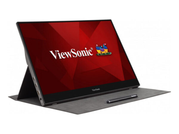 Viewsonic TD1655 Monitor PC 39,6 cm (15.6") 1920 x 1080 Pixel Full HD LED Touch screen Multi utente Nero, Argento