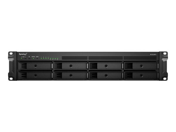 Synology RackStation RS1221RP+ NAS Armadio (2U) Ryzen Embedded V1500B 4 GB DDR4 32 TB HDD DiskStation Manager Nero