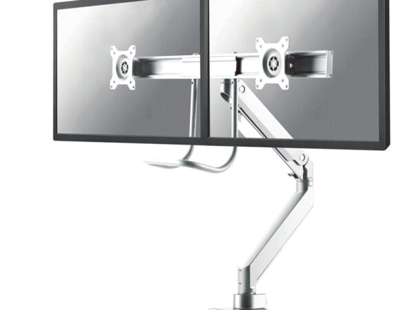 Neomounts NM-D775DXWHITE Braccio per monitor 10-32" - molla a gas - Topfix - 180°-stop