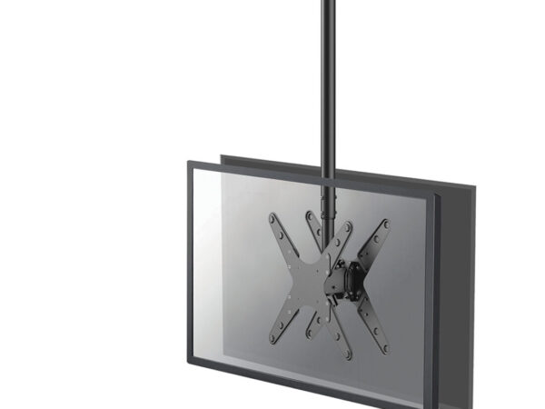 Neomounts FPMA-C340DBLACK Supporto a soffitto per doppio monitor/TV 32-75" - alt. 106-156 cm