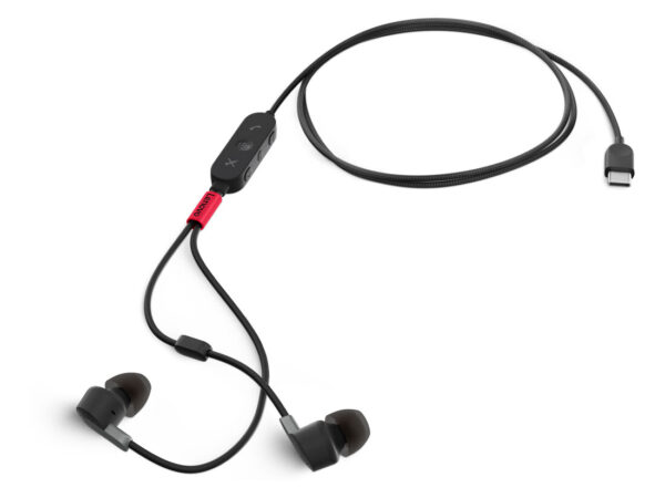 Lenovo 4XD1C99220 cuffia e auricolare Cablato In-ear Musica/Giornaliera USB tipo-C Nero