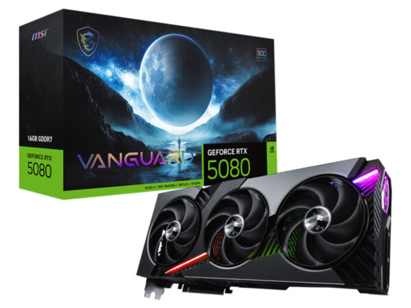 MSI GEFORCE RTX 5080 16G VANGUARD SOC scheda video NVIDIA 16 GB GDDR7