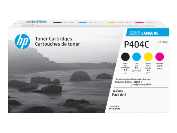 Samsung Confezione da 4 cartucce toner originali HP CLT-P404C (ciano/magenta/giallo/nero)
