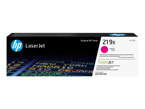 HP Cartuccia toner originale ad alta capacità LaserJet 219X magenta