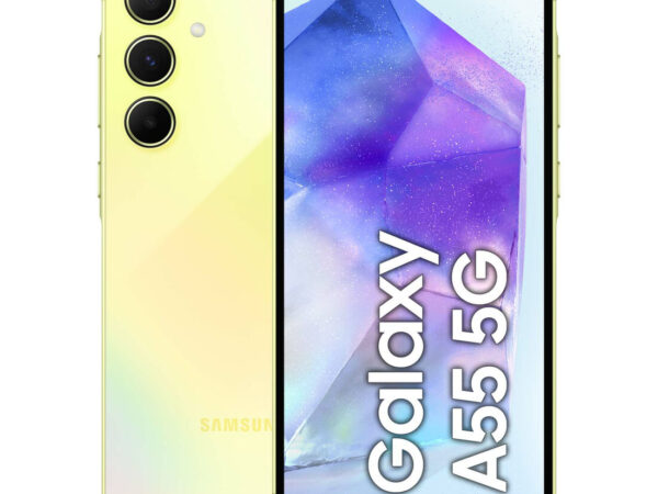 Samsung Galaxy A55 5G Display FHD+ Super AMOLED 6.6", Android 14, 8GB RAM, 128GB, Dual SIM, Batteria 5.000 mAh, Awesome Lemon