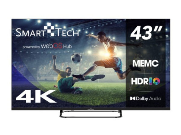 SMART Technologies 43UW02V TV 109,2 cm (43") 4K Ultra HD Smart TV Wi-Fi Nero 230 cd/m²