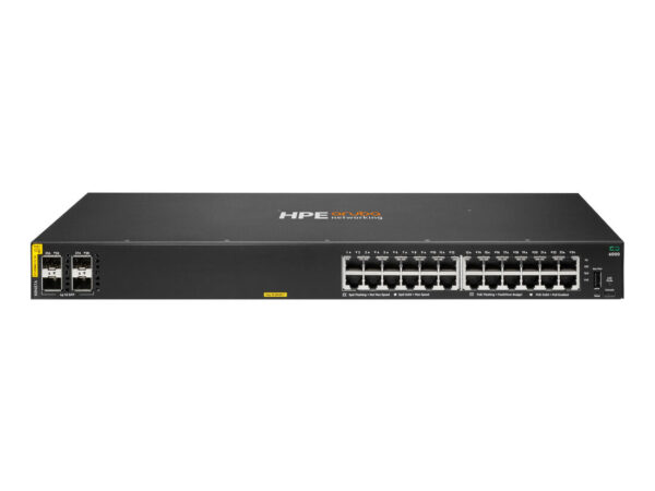 HPE Aruba Networking CX 6000 24G Class4 PoE 4SFP 370W Switch