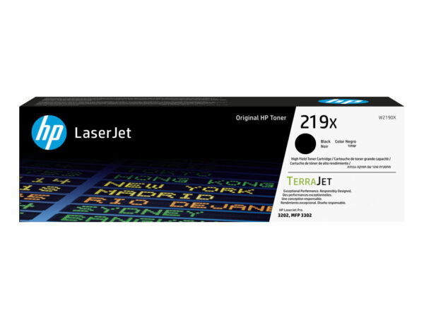 HP Cartuccia toner originale ad alta capacità LaserJet 219X nero