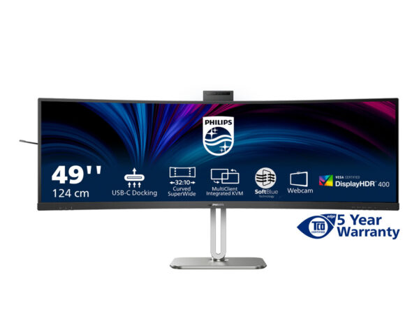 Philips 49B2U6900CH/00 Monitor PC 124 cm (48.8") 5120 x 1440 Pixel Dual QHD LCD Nero
