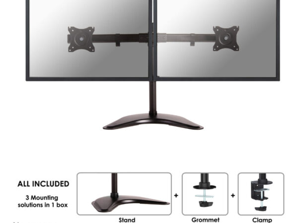 Neomounts NM-D335DBLACK Supporto per monitor 10-27"