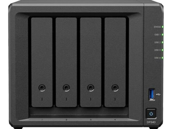 Synology DP340 server NAS e di archiviazione Desktop R1600 16 GB Nero