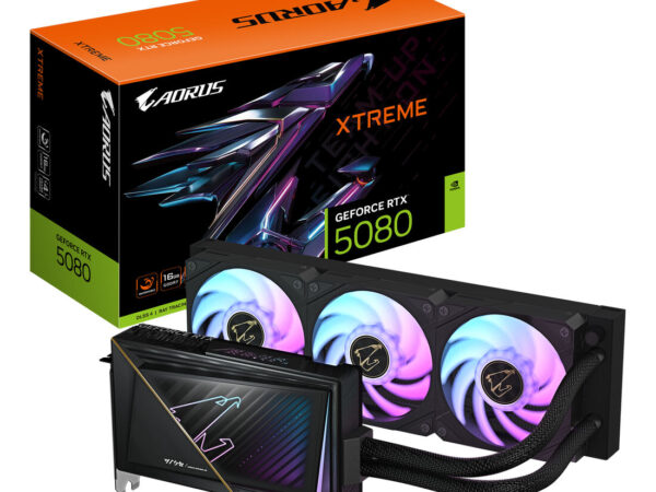 GIGABYTE AORUS GeForce RTX 5080 XTREME WATERFORCE 16G Scheda Grafica - 16GB GDDR7, 256 bit, PCI-E 5.0, 2805MHz Core Clock, 3 x DP 2.1a, 1 x HDMI 2.1b, NVIDIA DLSS 4, GV-N5080AORUSX W-16GD