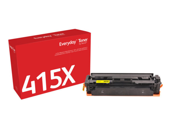Toner Everyday di Xerox Giallo compatibile con HP 415X (W2032X), Alta capacità