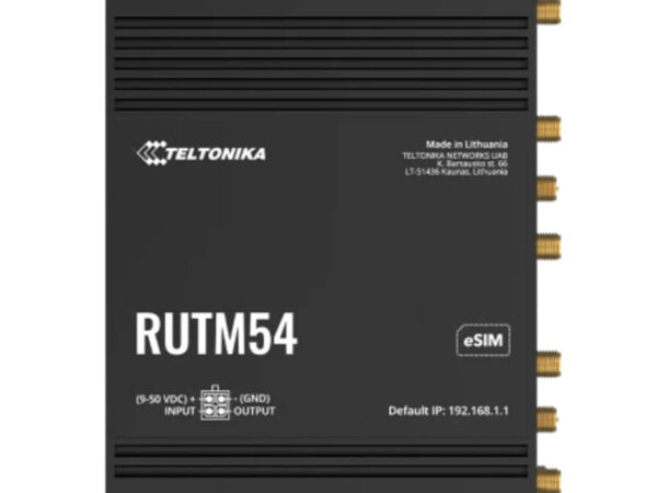 Teltonika RUTM54 router wireless Gigabit Ethernet Dual-band (2.4 GHz/5 GHz) 5G Nero