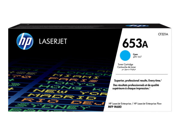 HP Cartuccia toner originale ciano LaserJet 653A