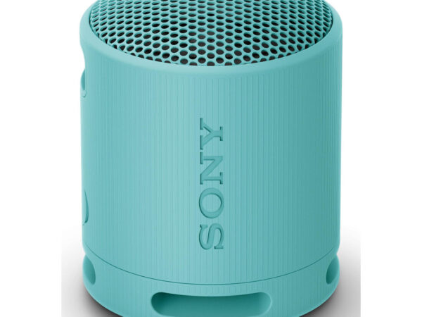 Sony SRS-XB100 - Speaker Wireless Bluetooth, portatile, leggero, compatto, da esterno, da viaggio, resistente IP67 impermeabile e antipolvere, batteria da 16 ore, cinturino versatile, chiamate in vivavoce - Blu