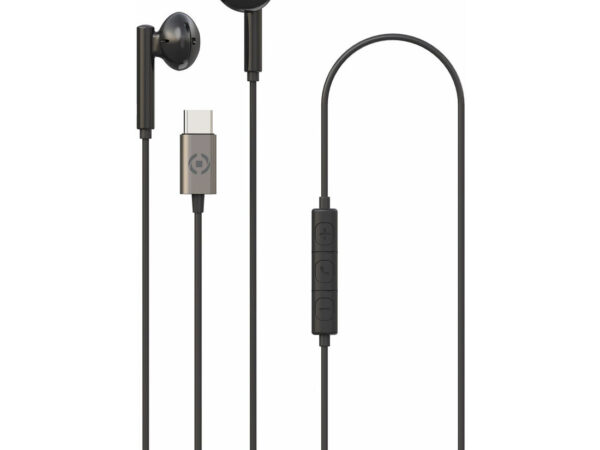 Celly UP1100TYPEC Cuffie Cablato In-ear Musica e Chiamate USB tipo-C Nero