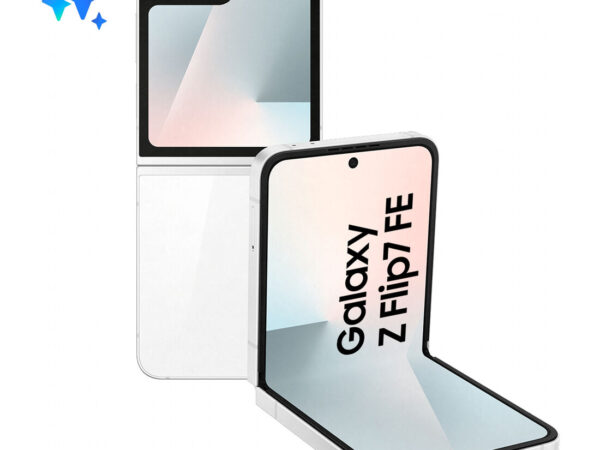 Samsung Galaxy Z Flip7 FE Smartphone AI, RAM 8GB, 256GB, Display 3,4" Super AMOLED/6,7" Dynamic AMOLED 2X, Fotocamera 50MP, White