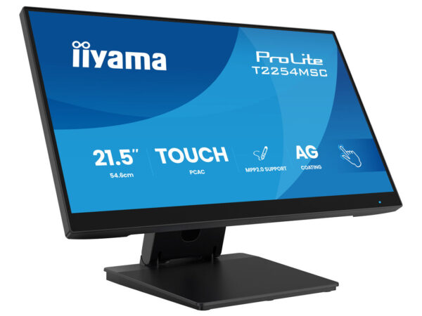 iiyama T2254MSC-B2AG Monitor PC 54,6 cm (21.5") 1920 x 1080 Pixel Full HD LED Touch screen Nero