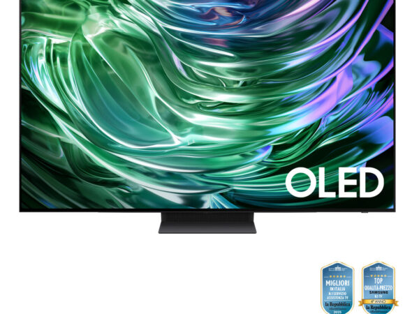 Samsung TV OLED 4K 77" QE77S90DAEXZT Smart TV Wi-Fi Graphite Black 2024, Processore NQ4 AI GEN2, Self-illuminating pixels, Laser Slim Design, Dolby Atmos