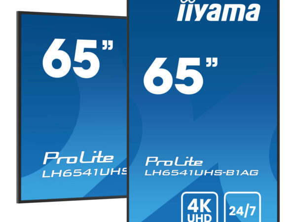 iiyama LH6541UHS-B1AG visualizzatore di messaggi 163,8 cm (64.5") LCD 500 cd/m² 4K Ultra HD Nero 24/7