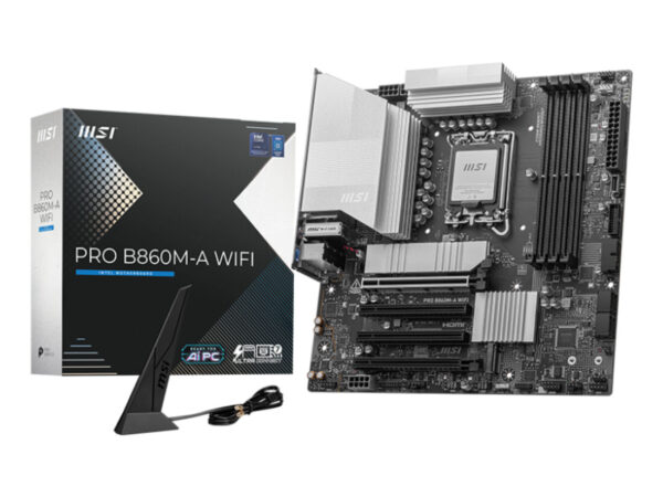 MSI PRO B860M-A WIFI scheda madre Intel B860 LGA 1851 (Socket V1) micro ATX
