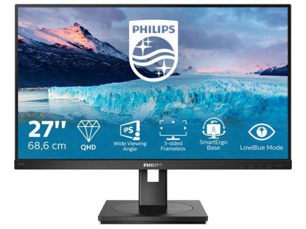 Philips S Line 275S1AE/00 LED display 68,6 cm (27") 2560 x 1440 Pixel 2K Ultra HD LCD Nero