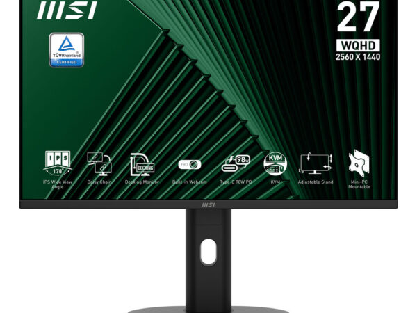 MSI Pro MP275QPDG Monitor PC 68,6 cm (27") 2560 x 1440 Pixel Wide Quad HD LCD Nero