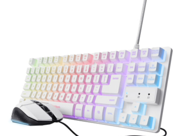 Trust 25795 tastiera Mouse incluso Gaming USB QWERTY Italiano Bianco
