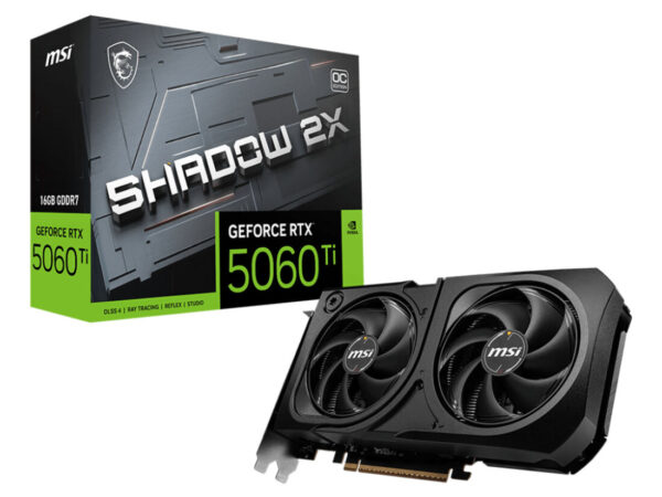 MSI GEFORCE 5060 TI 16GB SHADOW 2X OC PLUS BULK NVIDIA GeForce RTX 5060 Ti GDDR7