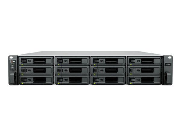 Synology SA SA3610 NAS Armadio (2U) Intel Xeon D-1567 16 GB DDR4 144 TB HDD DiskStation Manager Nero, Grigio