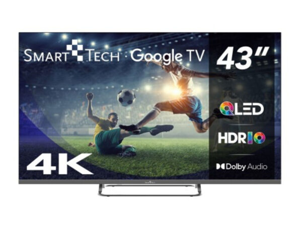 Smart-Tech 43QG02V TV 109,2 cm (43") 4K Ultra HD Smart TV Wi-Fi Grigio 280 cd/m²