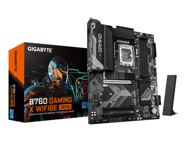 GIGABYTE B760 GAMING X WIFI6E GEN5 Scheda Madre - Supporta processori Intel Core di 14a generazione, VRM a 8+1+1 fasi, fino a 5600 MHz DDR5, 3 x M.2 PCIe 4.0, Wi-Fi 6E, LAN 2.5 GbE, USB 3.2 Gen 2