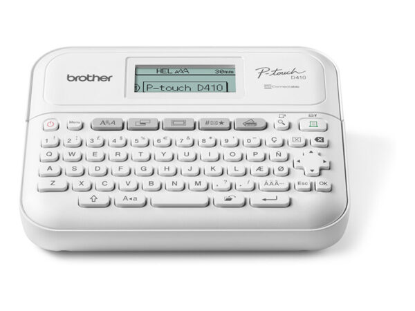 Brother PT-D410 stampante per etichette (CD) Trasferimento termico 180 x 180 DPI 20 mm/s Cablato TZe QWERTY