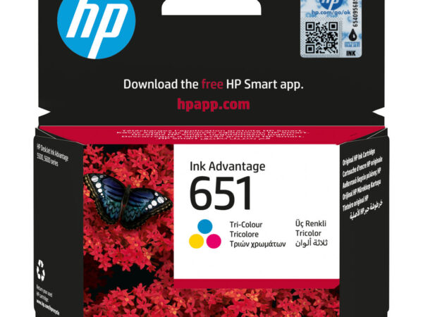 HP 651 Tri-color Original Ink Advantage Cartridge